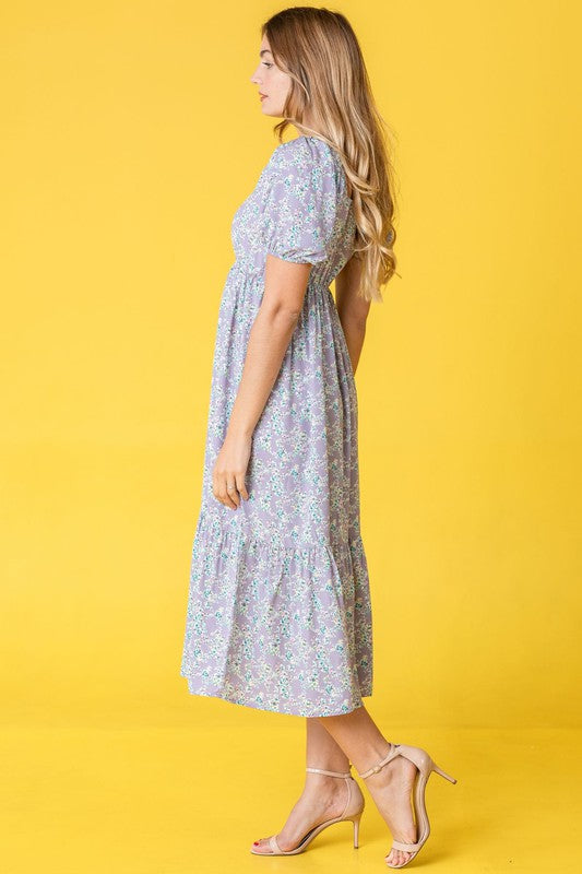 Ditsy Floral Square Neck Sundress