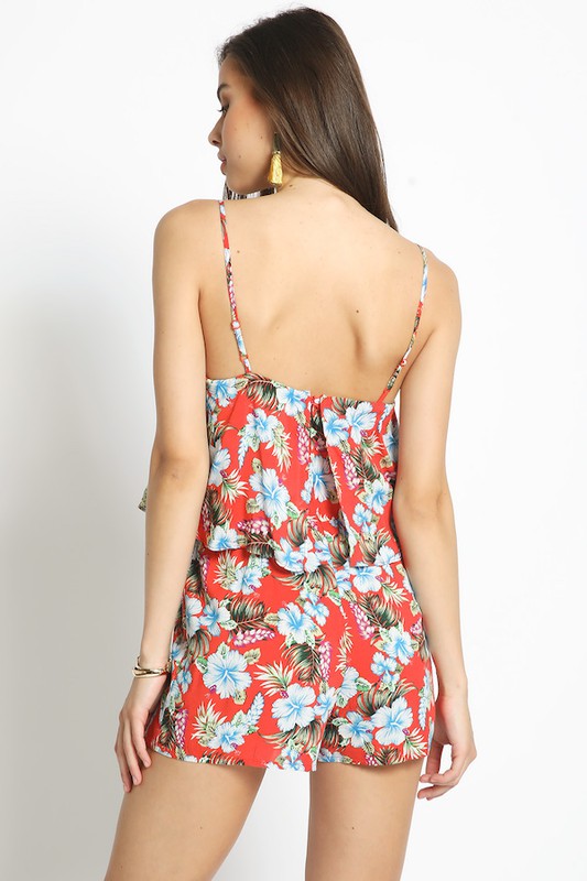 TROPICAL PRINT ROMPER