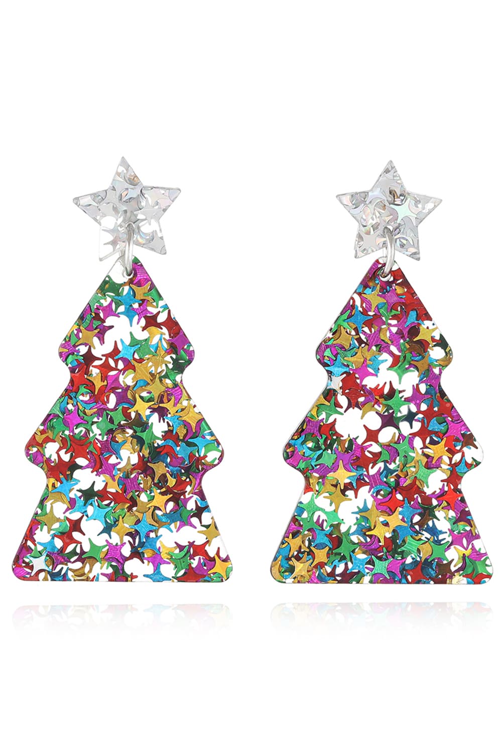 Christmas Tree Acrylic Earrings