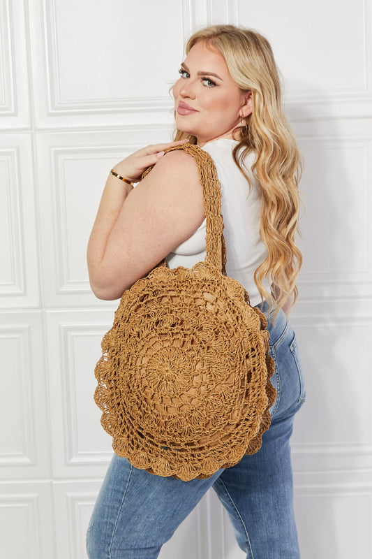 Justin Taylor Brunch Time Straw Rattan Handbag - Touch Me Textures