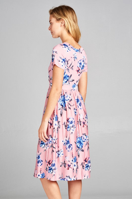 SURPLUS FLORAL PRINT DRESS