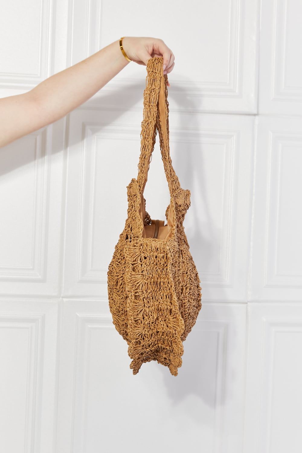 Justin Taylor Brunch Time Straw Rattan Handbag - Touch Me Textures