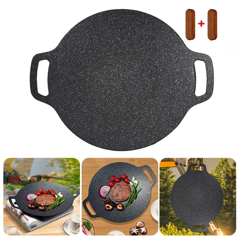 Round  Stone Grill, Korean BBQ Grill, 30 CM