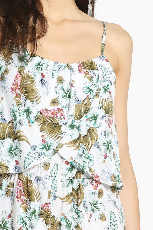 TROPICAL PRINT ROMPER