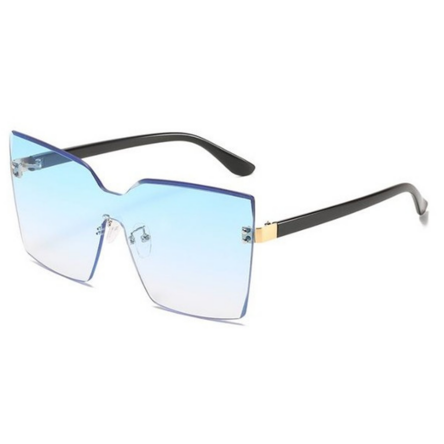 Candy Rimless Gradient Square Sunglasses - Touch Me Textures