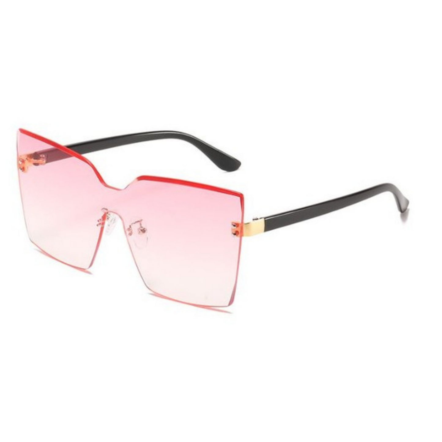 Candy Rimless Gradient Square Sunglasses - Touch Me Textures